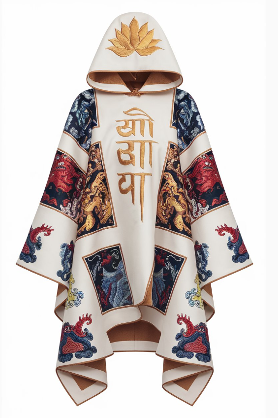 Medallion Embroidered Velvet Magic Robe 6a88