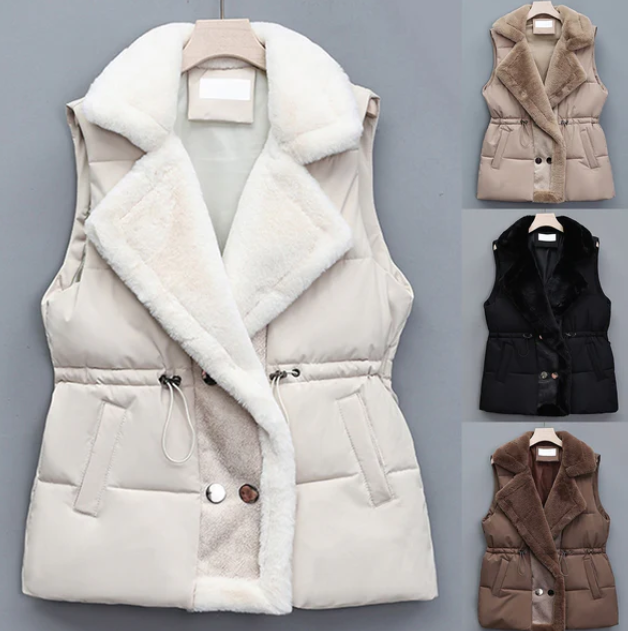 Down Jacket Lambswool Vest