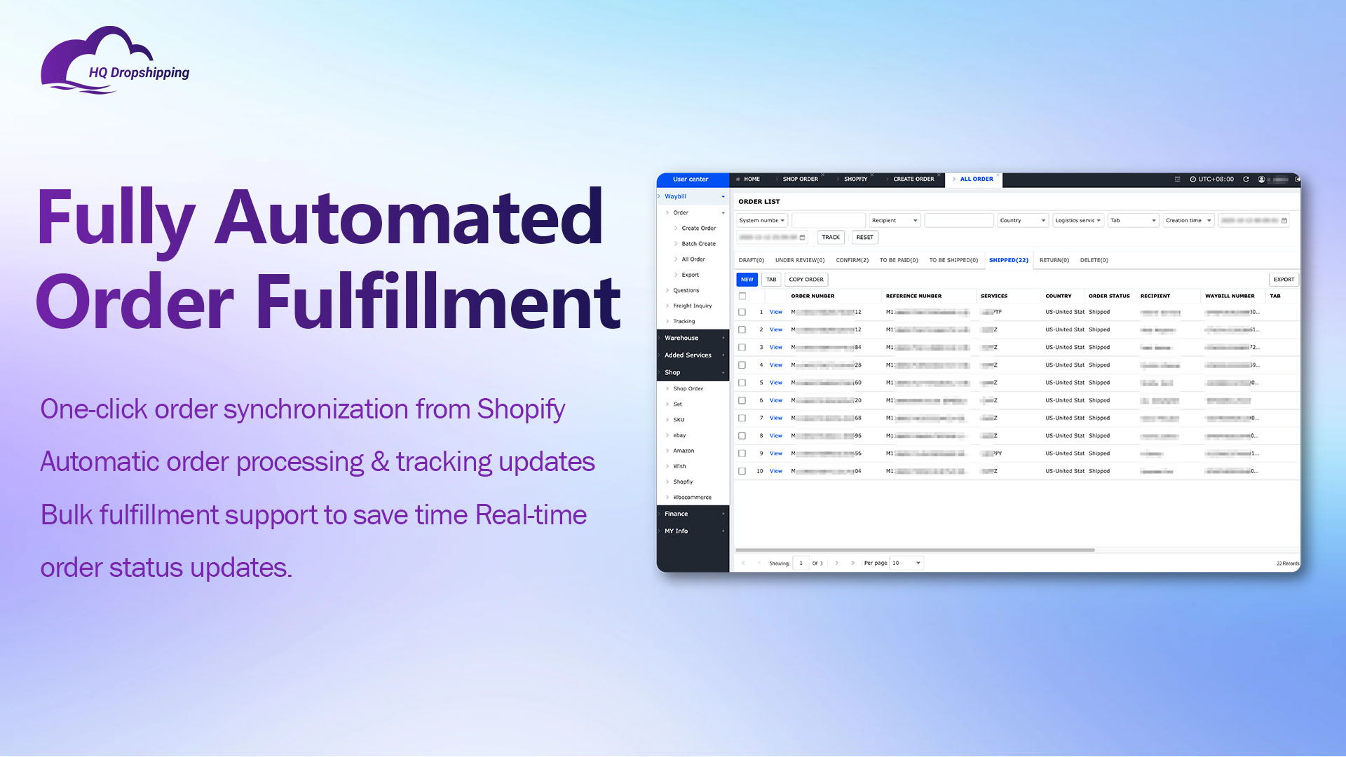 Shopify fulfillment app/Shopify dropshipping agent/Shopify China fulfillment/Shopify 3PL integration/Shopify auto fulfillment/Shopify order sync/Shopify shipping automation/how to connect shopify to china warehouse/best 3pl for shopify dropshipping/shopify auto order fulfillment china